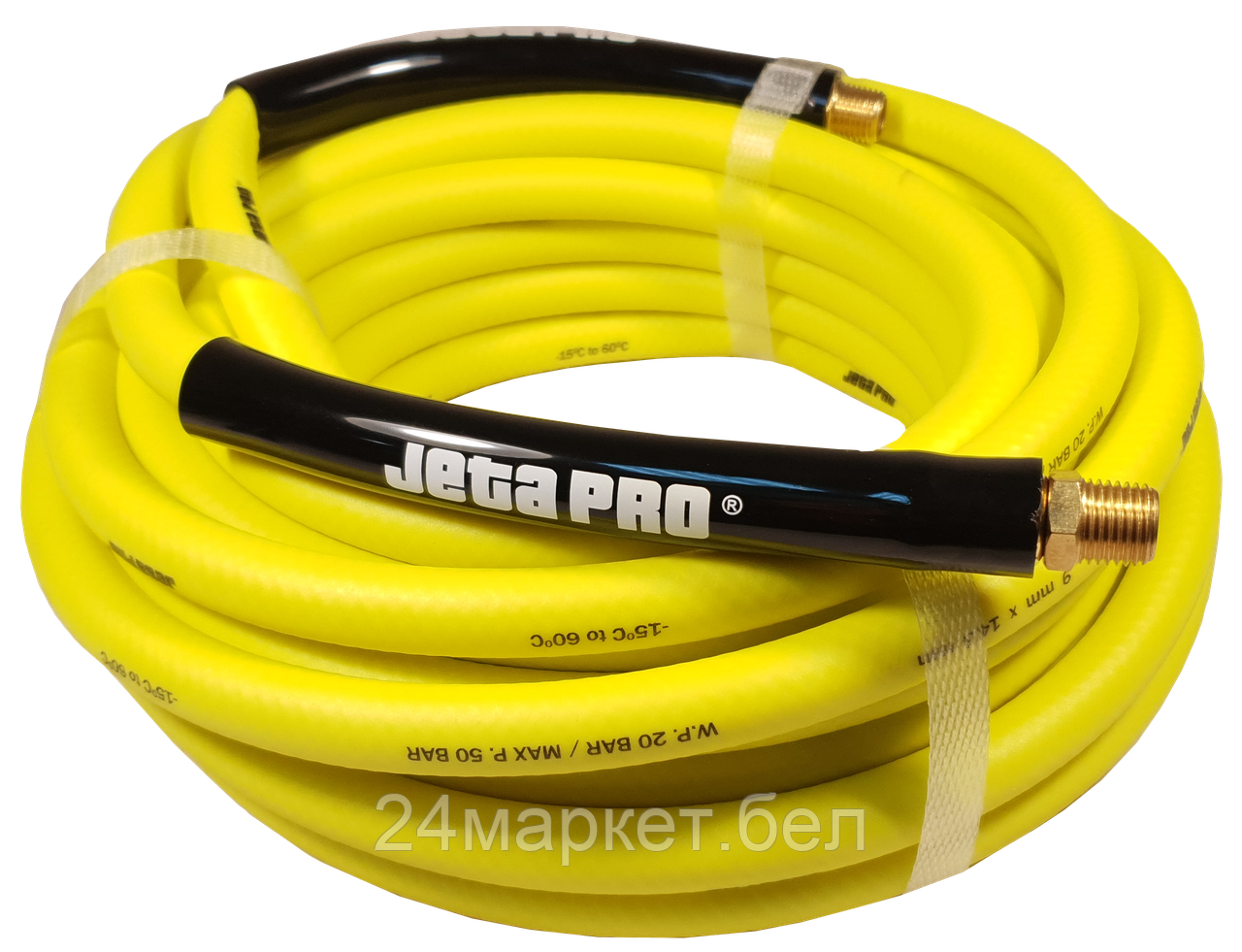 JETA PRO 5888100 5888100 Гибкий ПВХ шланг d 9*14,5мм, длина 100м, цвет желтый