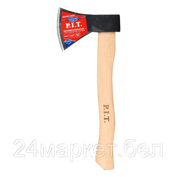 Топор с деревянной рукояткой P.I.T. ADVANCE HAXW01-0800 (800/1010 г, кованый, 400 мм)