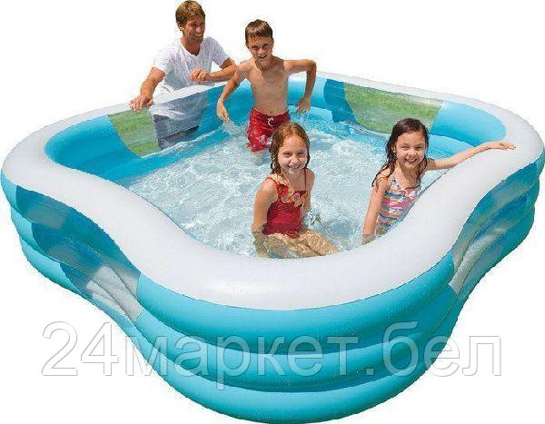 Надувной бассейн Intex Swim Center 229х56 (бирюзовый) [57495]