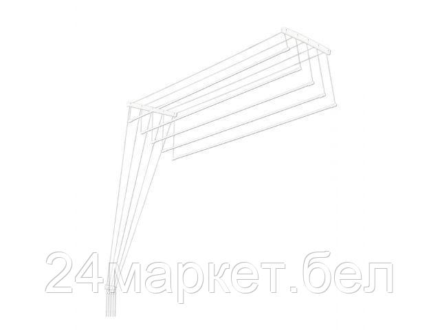 Сушилка для белья потолочная алюминиевая 1,8 м, 5 стержней, EURO PREMIUM, PERFECTO LINEA (5 прутьев)