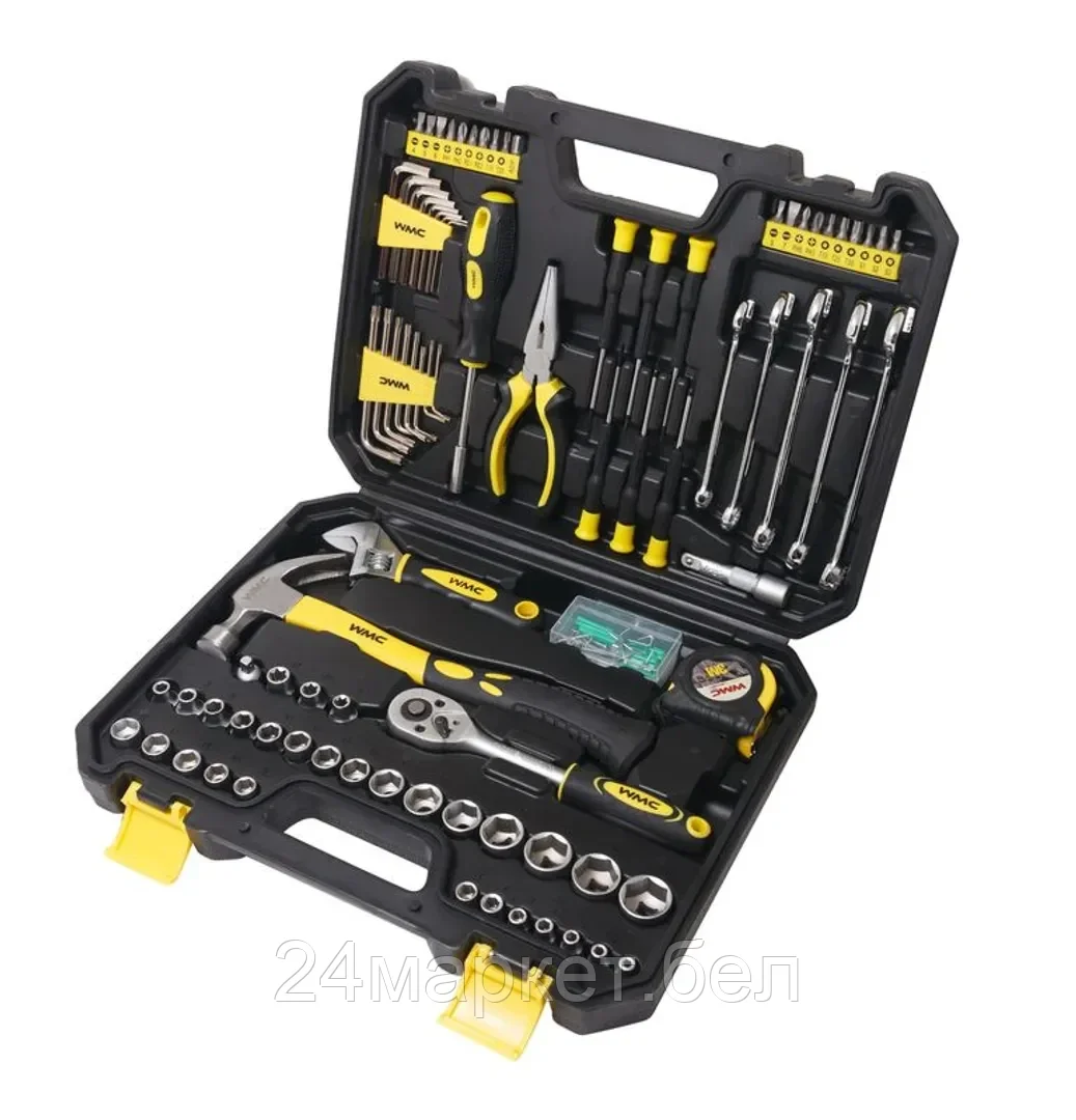 WMC TOOLS Набор инструментов 128пр. 1/4'',3/8" WMC TOOLS 30128