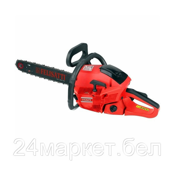 Пила цепная бензиновая, 52 см.куб., 560 мл бак, 2,0 кВт/3,3 л.с., шина 45(18") (ПЦБ-18/52Л1 Felisatti)