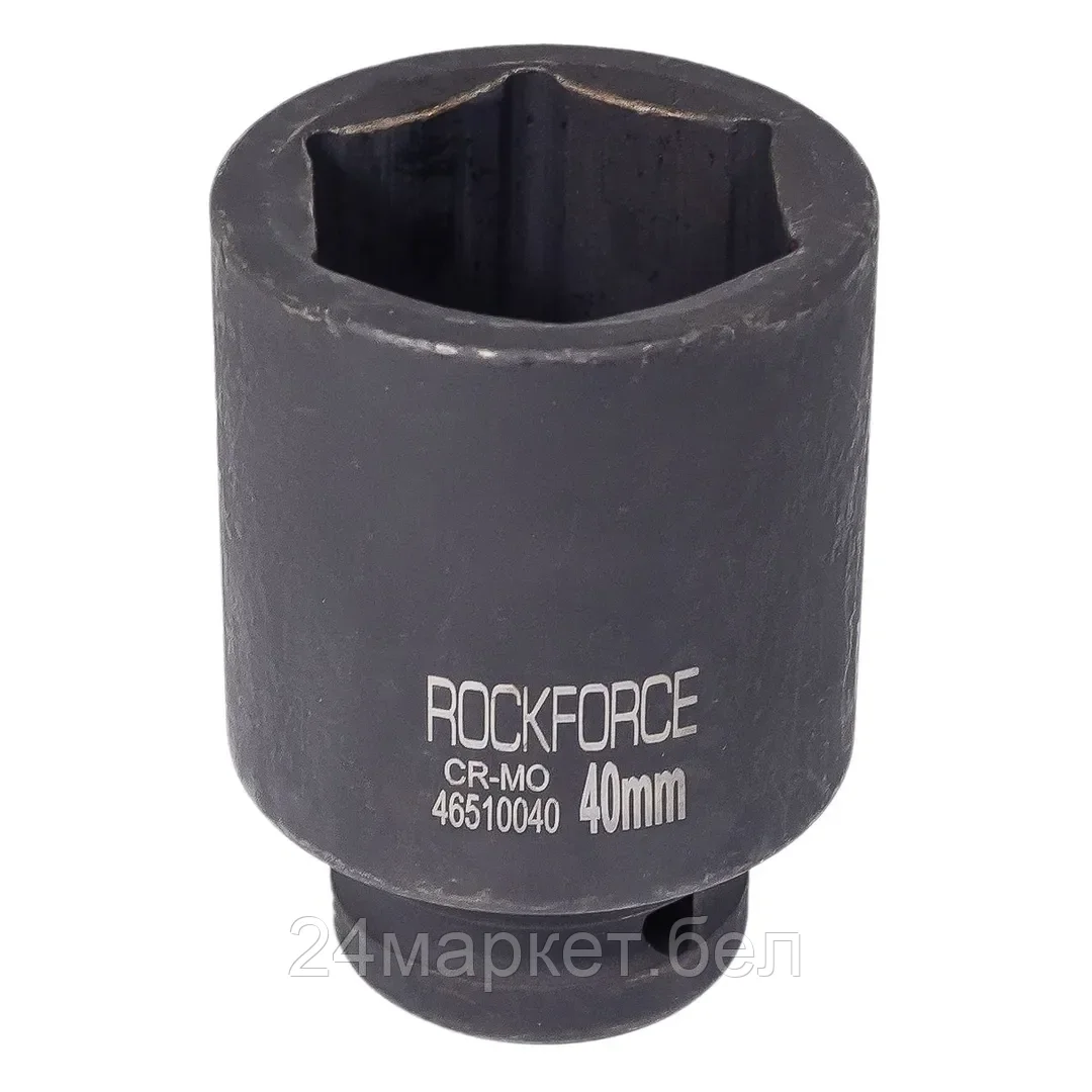 Головка ударная глубокая 40мм 6гр. 1" Rock FORCE RF-48510040