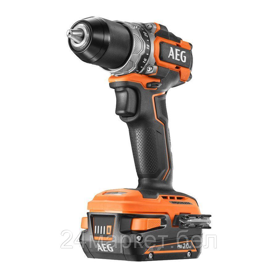 Дрель-шуруповерт AEG Powertools BS 18SBL-202C 4935472277 (с 2-мя АКБ, кейс)