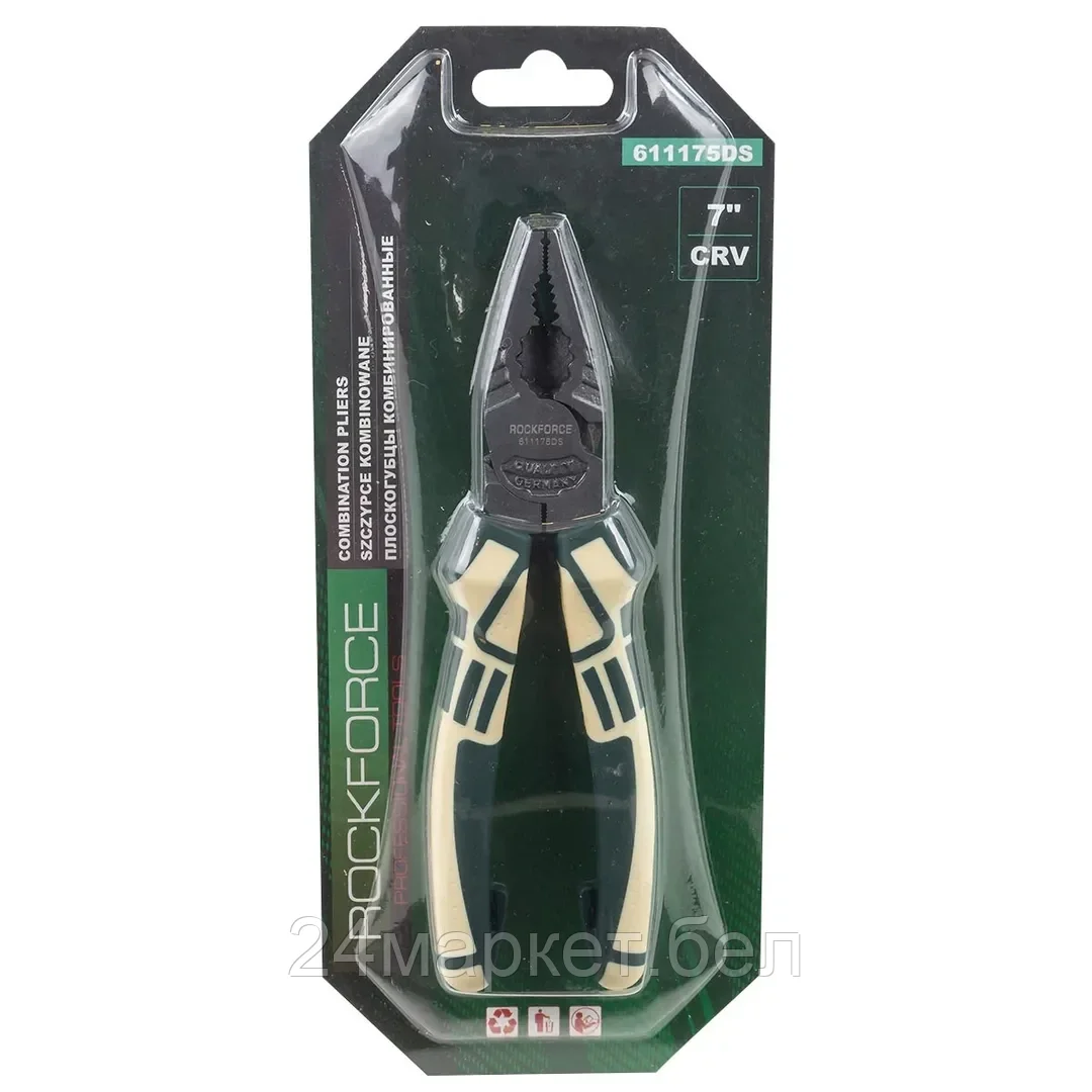 Плоскогубцы комбинированные 175мм Rock FORCE RF-611175DS