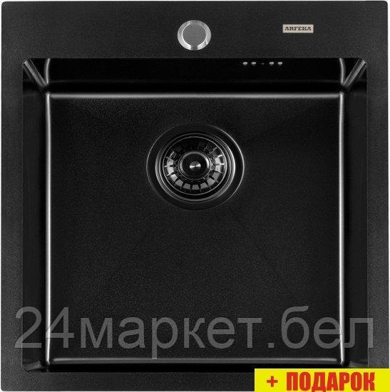 Кухонная мойка ARFEKA AF 500*505 Black PVD Nano