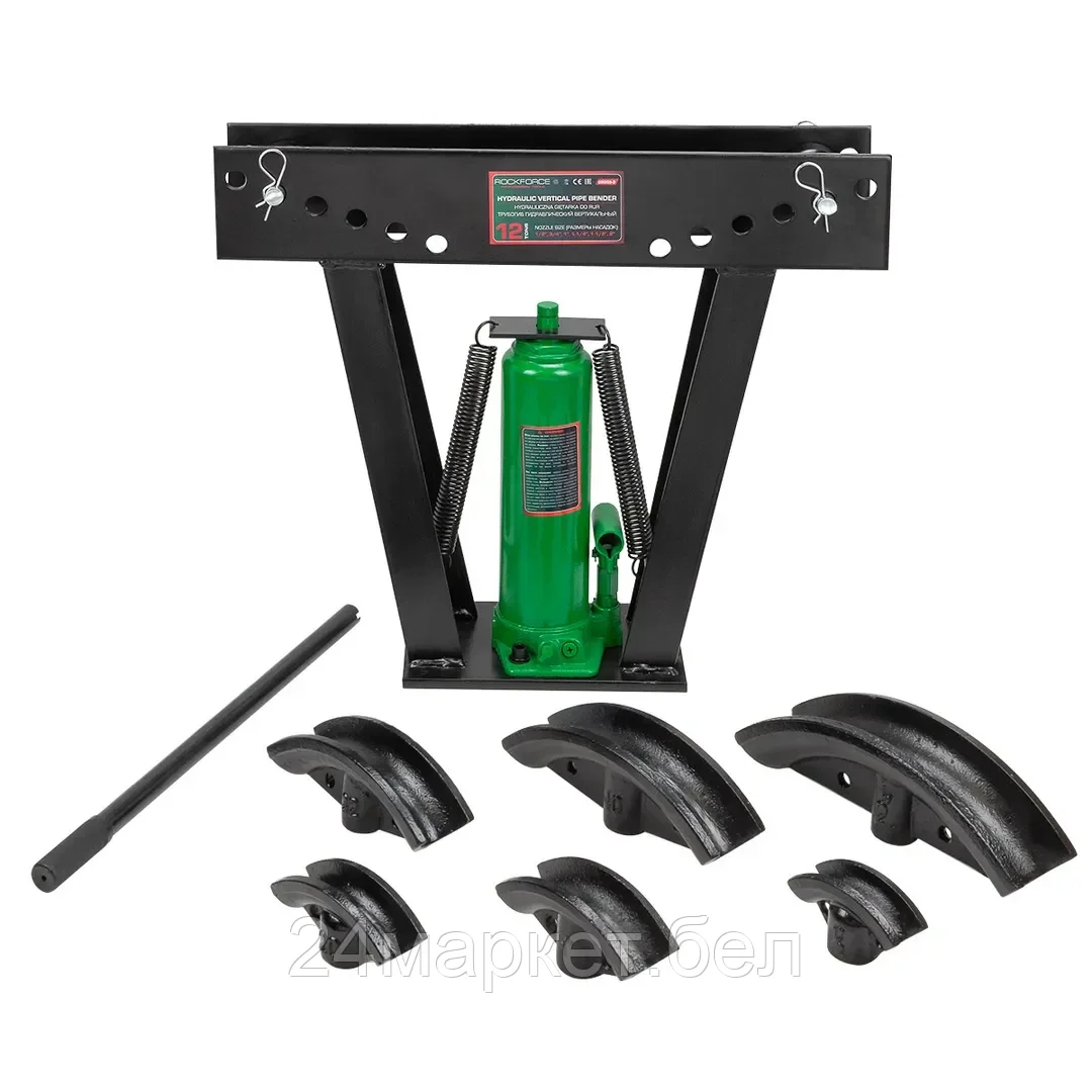 RF-03003-3 RockFORCE Трубогиб гидравлический вертикальный 12Т (1/2", 3/4", 1", 1 1/4", 1 1/2", 2")