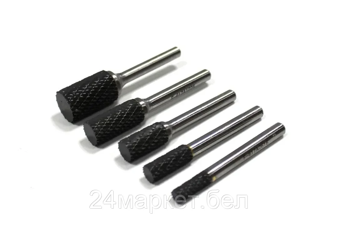 Rock FORCE Шарошка цилиндрическая по металлу(Ø 12мм,Ø хвостовика 6мм),в пластиковом футляре Rock FORCE RF-617A1225