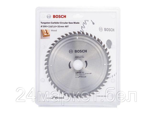 BOSCH Китай Диск пильный 200х32 мм 48 зуб. по дереву ECO WOOD BOSCH (твердоспл. зуб)