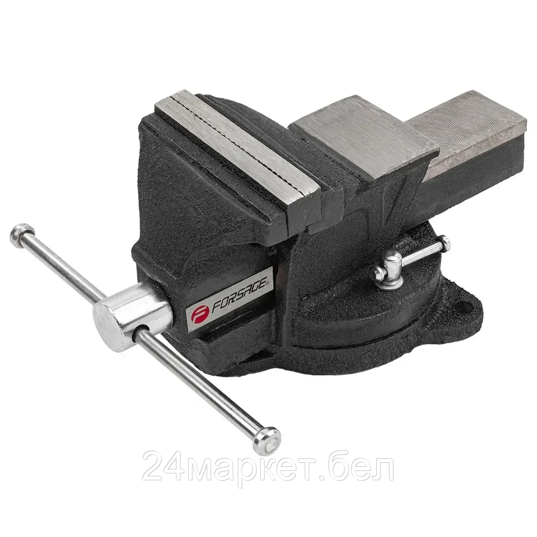 F-6540104 Forsage Тиски стальные поворотные с наковальней 4" (100мм)