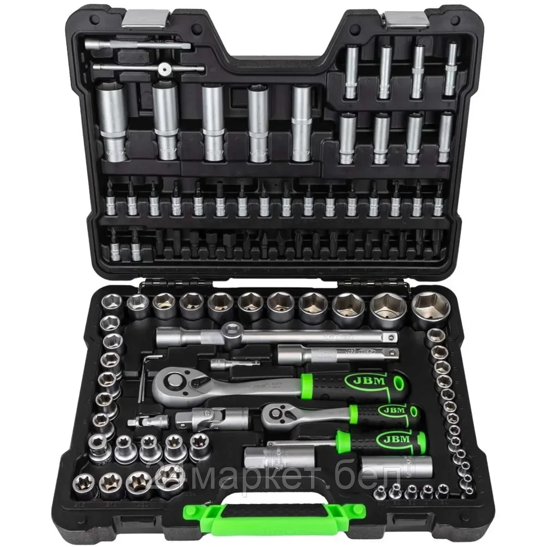 Набор инструментов 108пр.1/4''1/2''(6гр.)(4-32мм) JBM 54037