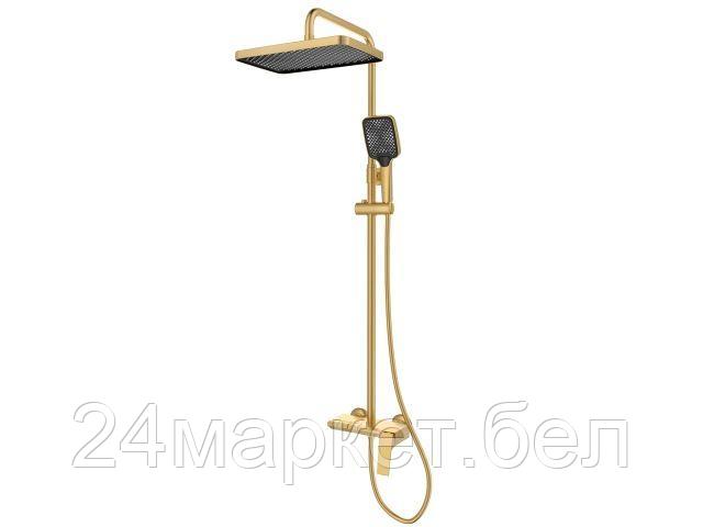 Душевая система (Lt) D35, серия Lily бронза, a-five (На стену, Излив потайной в корпусе, Троп. душ: вынос 405 мм, габариты 300х200  мм.)) A5-1537