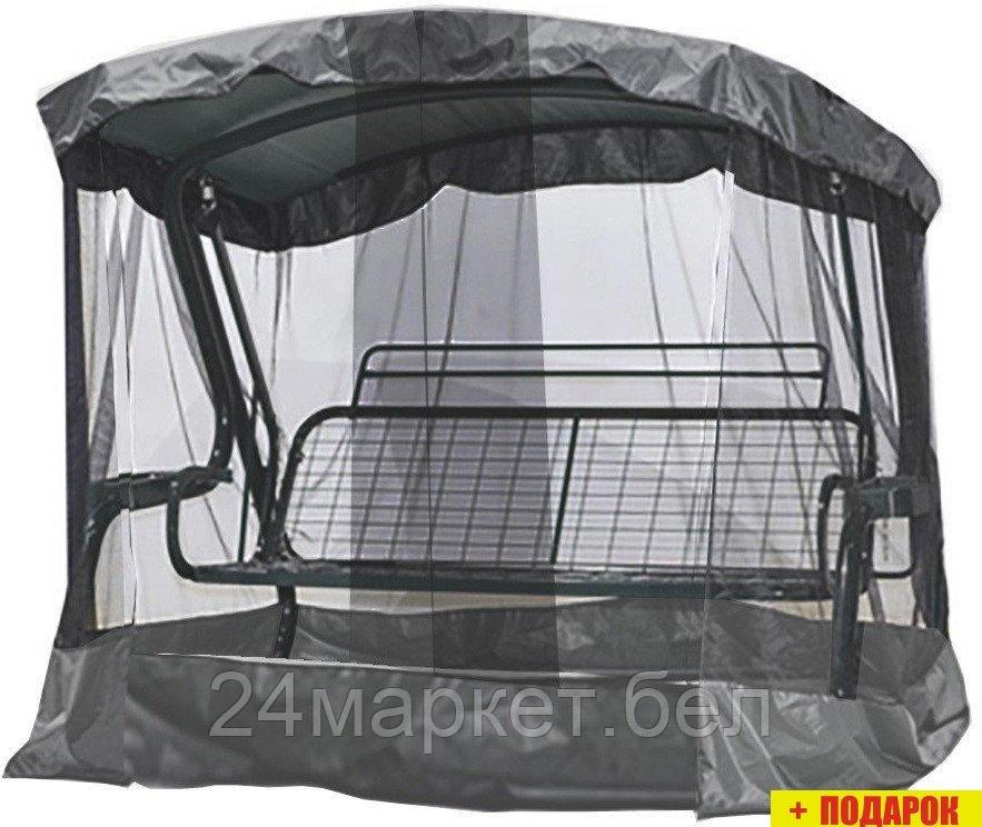 Москитная сетка МебельСад без тента для садовых качелей 2400х1450 456.871 (черный)