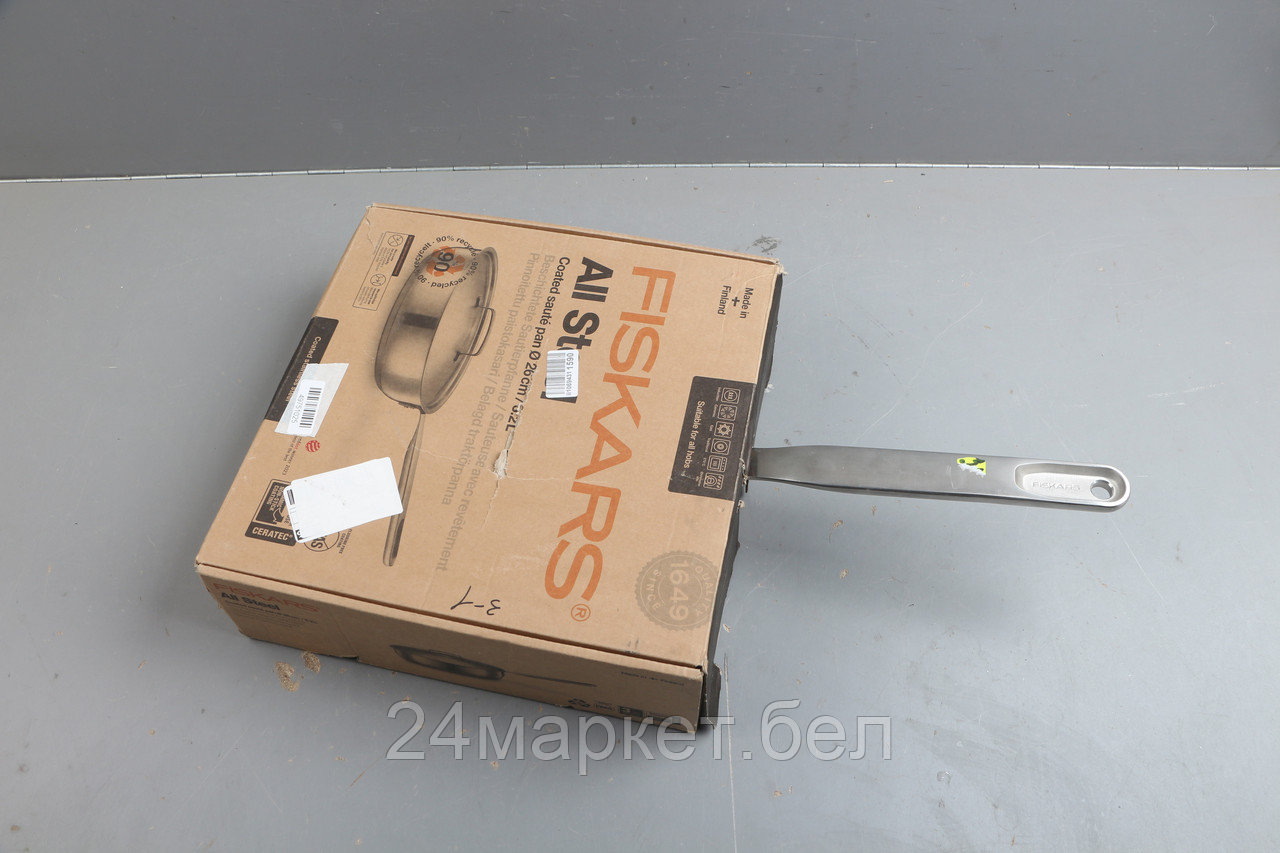 Сотейник 26 см с крышкой All Steel Fiskars уцененный (0737910000)