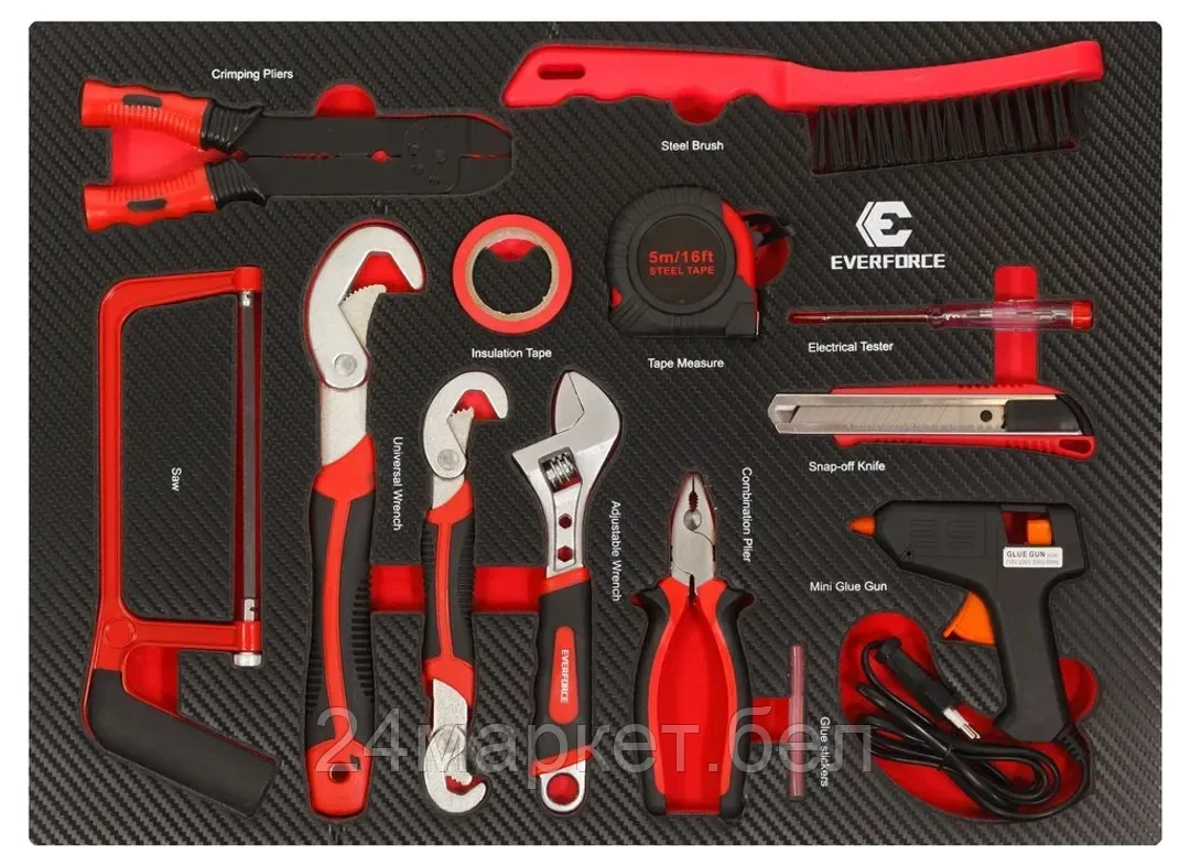 EVERFORCE Набор инструментов многофункциональных 13пр, в ложементе EVERFORCE EF-21036