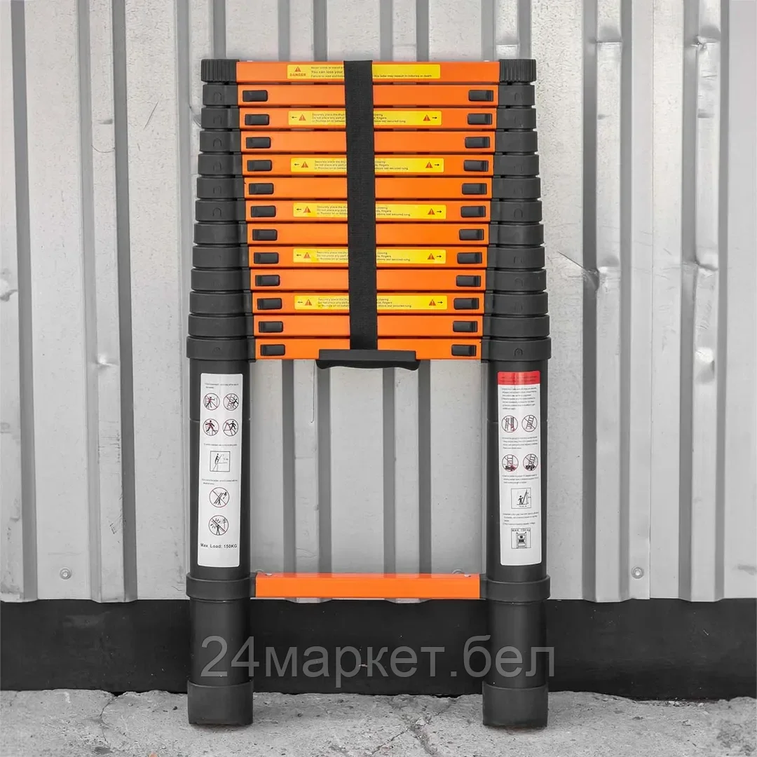 ISMA-UP410 ISMA Лестница телескопическая алюм. бытовая 4.1м (14 ступ.)