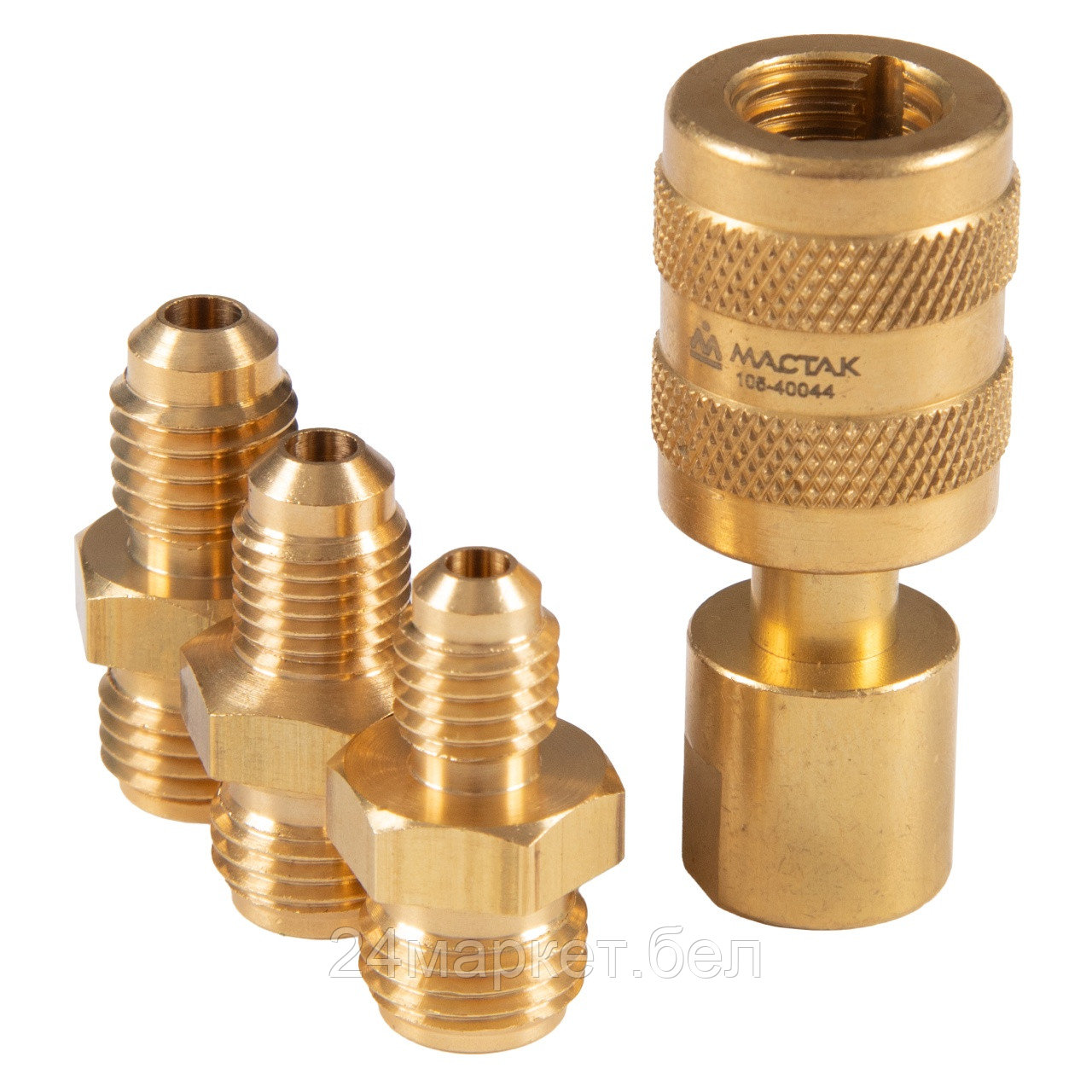 МАСТАК 105-40044 МАСТАК Набор переходников для заправки автокондиционеров Volvo, 4 предмета