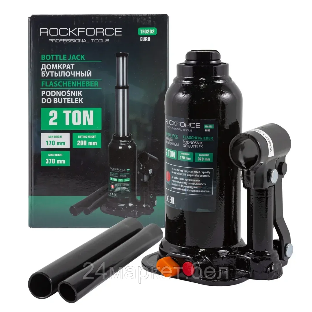 Бутылочный домкрат RockForce RF-TF0202 2т.