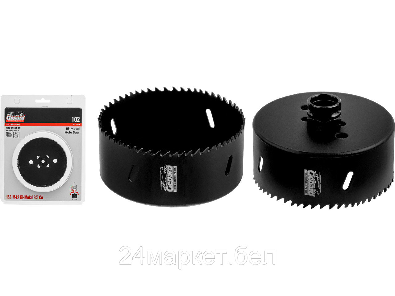 Коронка биметаллическая d102 мм PROGRESSOR GEPARD