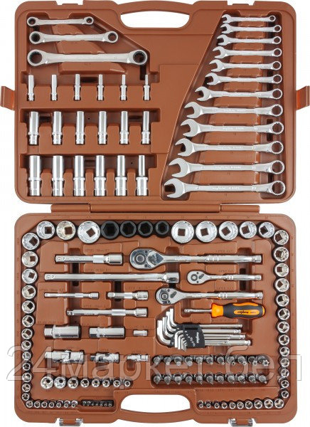 Ombra 911150 911150 Специальный набор инструмента, торцевые головки 1/4", 3/8", 1/2"DR, 4-32 мм и SAE 5/32"--1-1/4", ударные торцевые головки 1/2"DR, 17-23 мм, 150 предметов