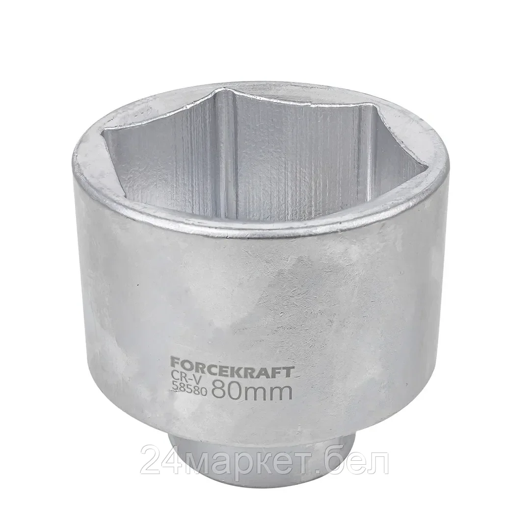 Головка 80мм 1" 6гр. FORCEKRAFT FK-58580