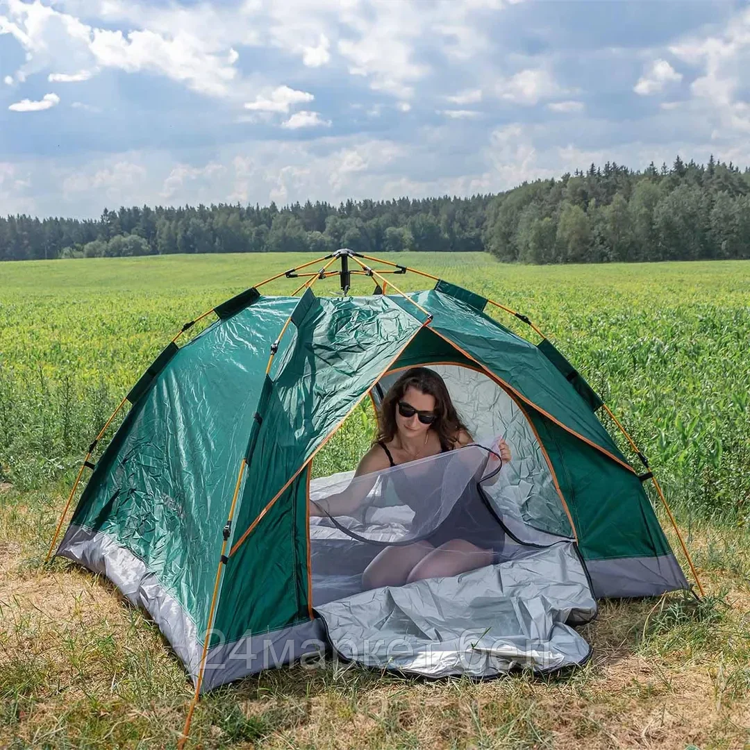 Палатка кемпинговая четырехместная (210х200х135см) FORCEKRAFT FK-CAMP-2