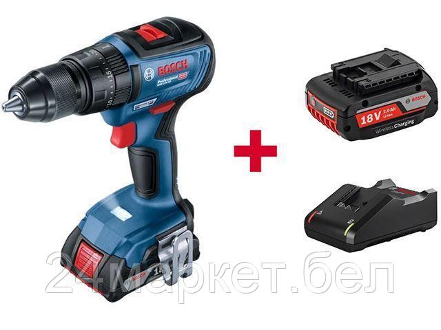 Дрель-шуруповерт Bosch GSB 18V-50 Professional 06019H5100 (с 2-мя АКБ, кейс)