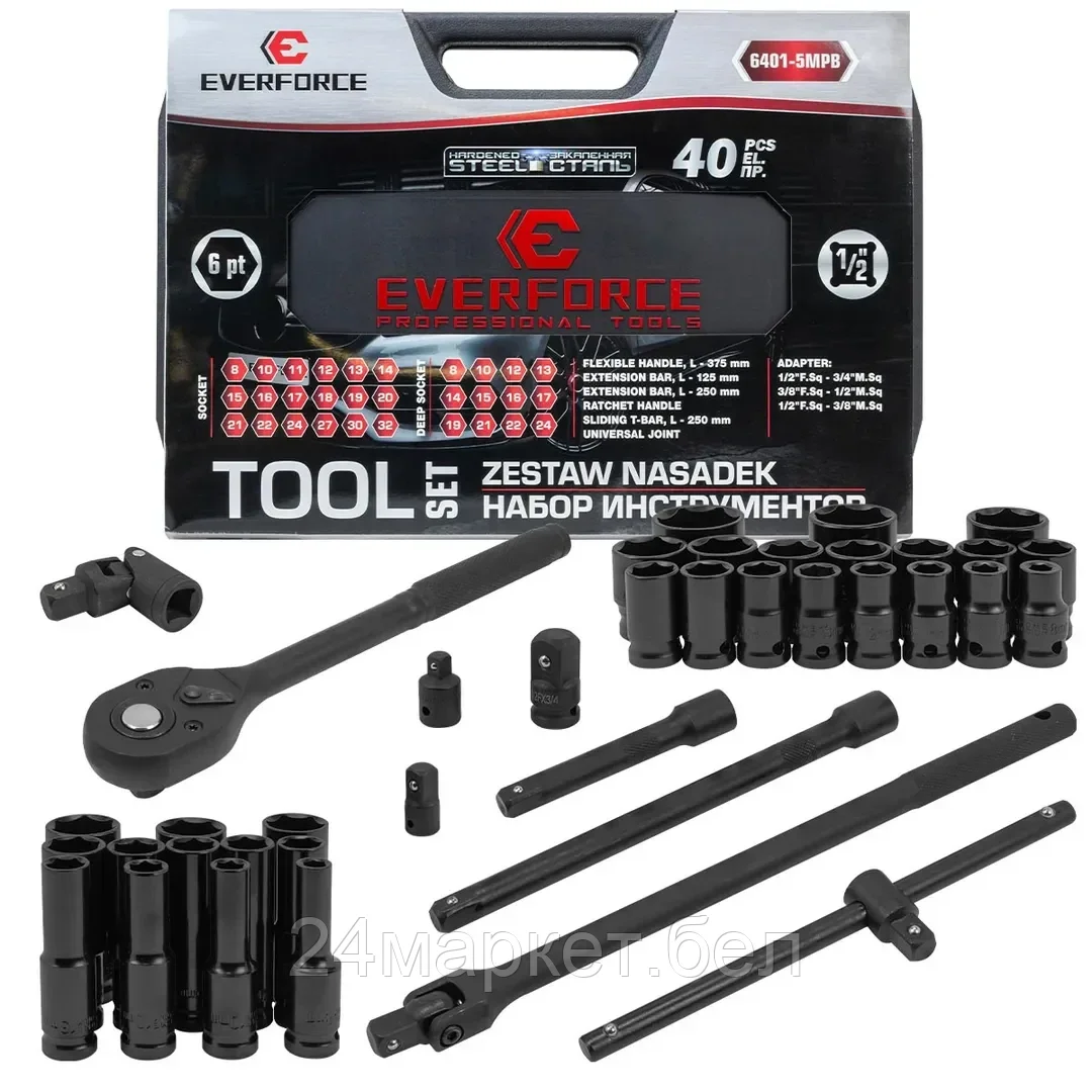 Универсальный набор инструментов Everforce EF-6401-5MPB (62300)