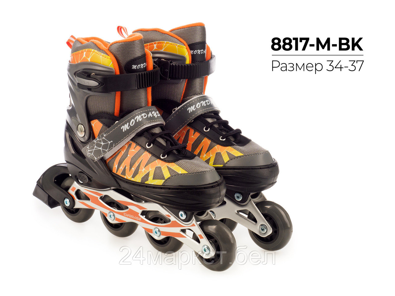 Коньки роликовые, 8817-M-BK Favorit
