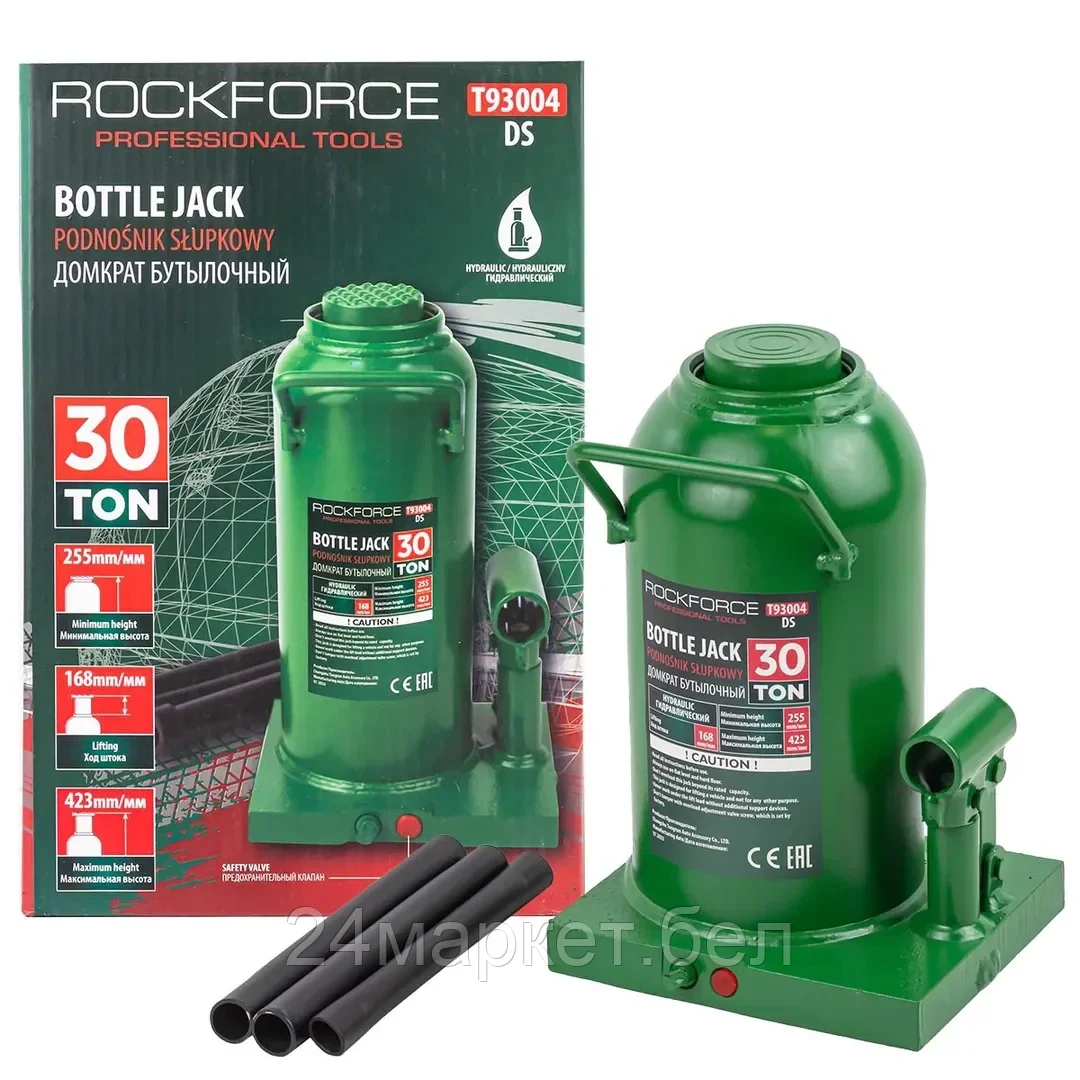 Бутылочный домкрат RockForce RF-T93004 30т