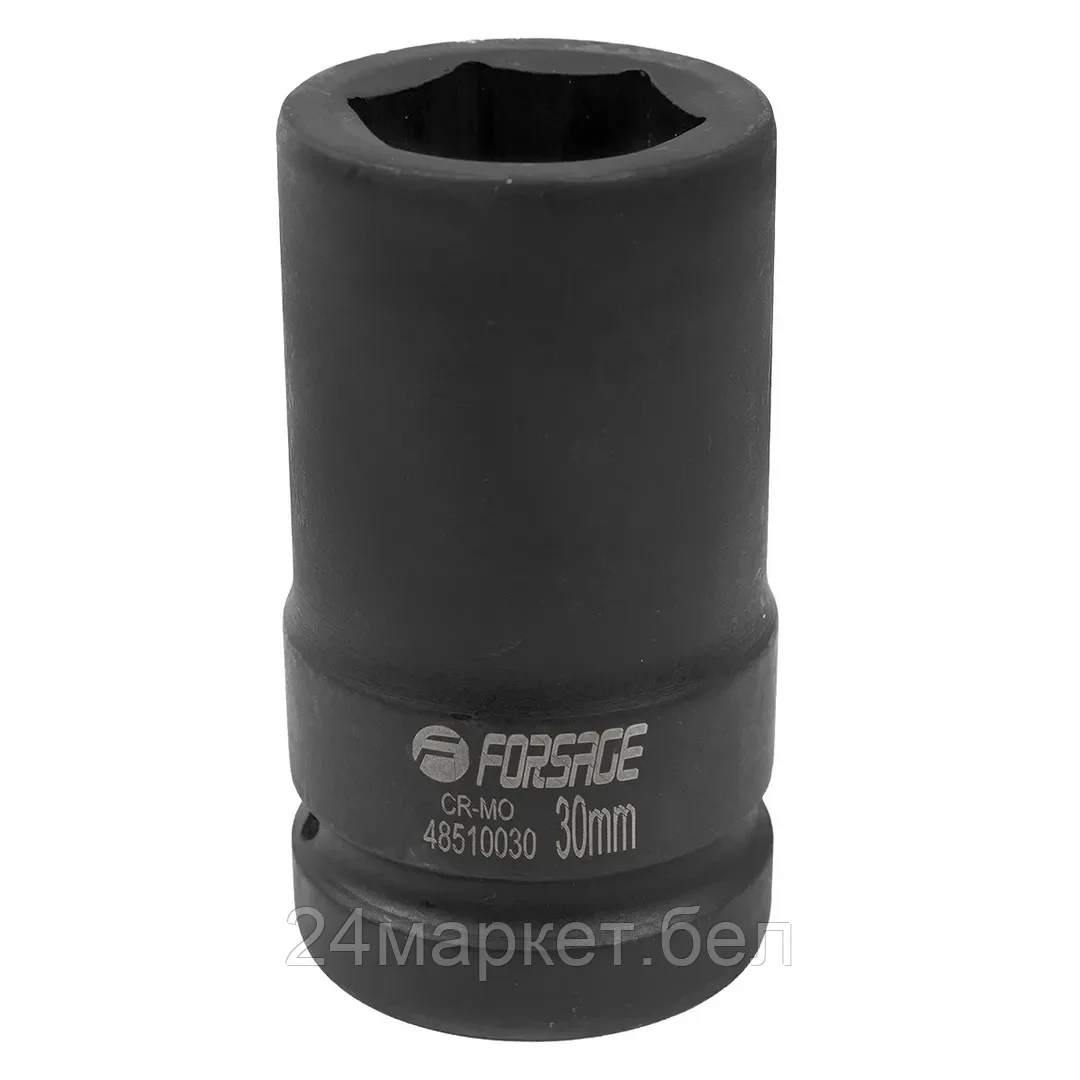 Головка ударная глубокая 30мм (6гр.), 1" F-48510030