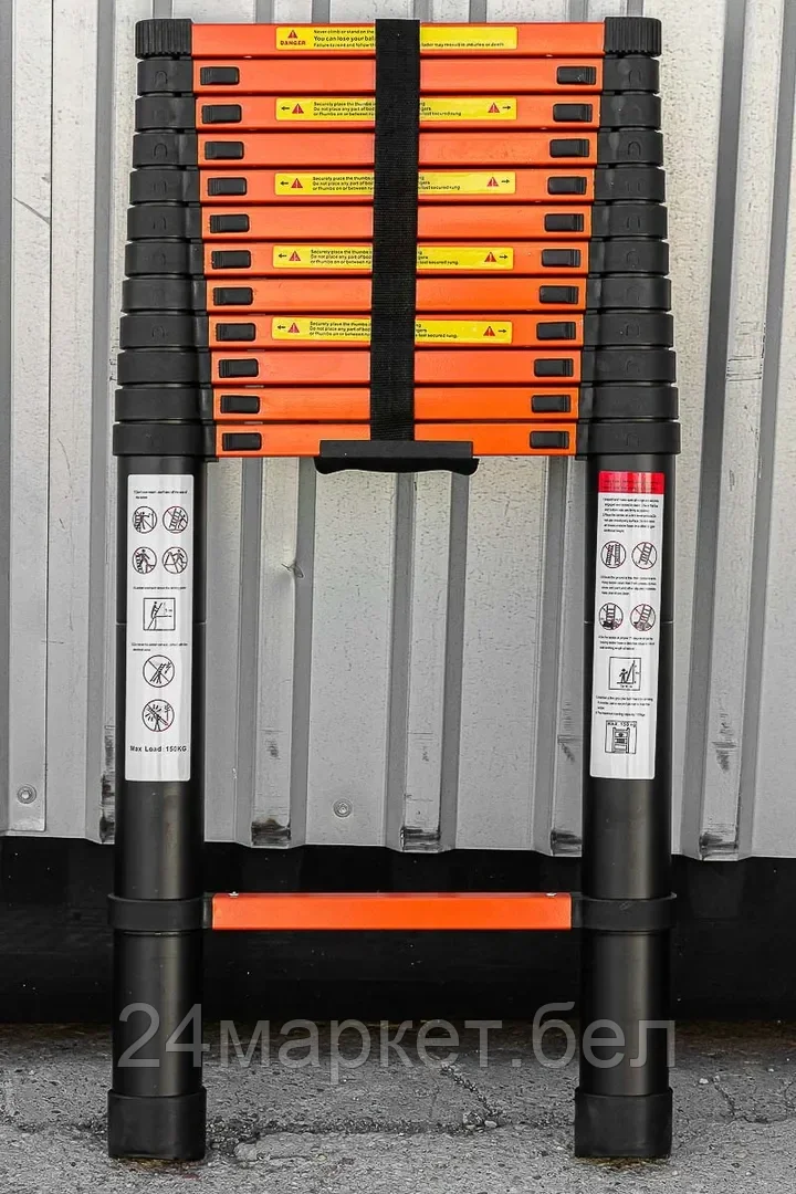 ISMA-UP500 ISMA Лестница телескопическая алюм. бытовая 5.0м (13 ступ.)