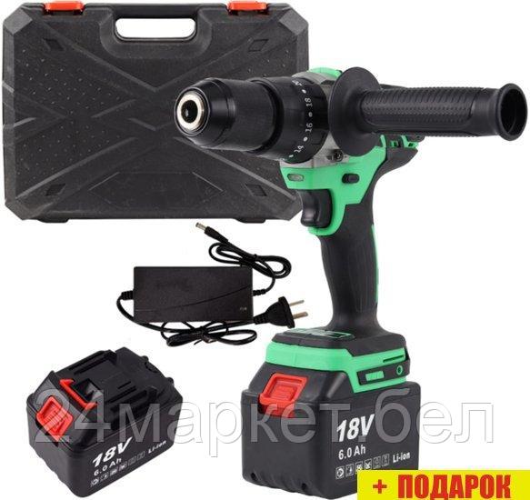 Ударная дрель-шуруповерт Zitrek Green Impact 18V 063-4046 (с 2-мя АКБ, кейс)