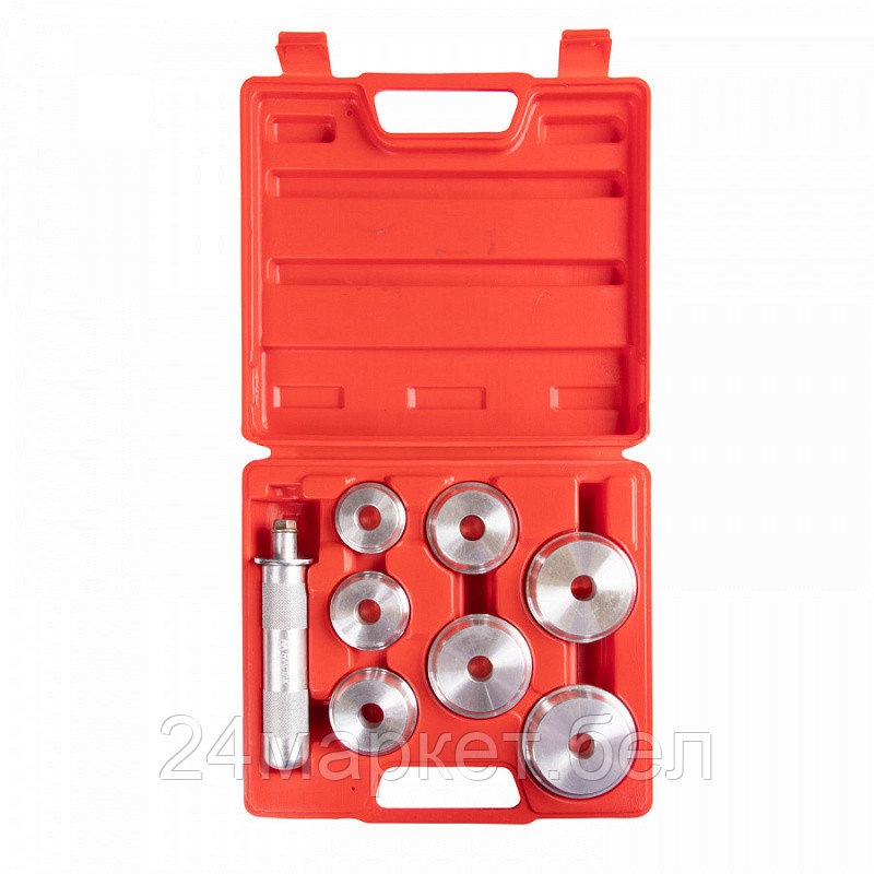 МАСТАК 100-20008C МАСТАК Набор оправок алюминиевых для подшипников, 40-65 мм, кейс, 8 предметов
