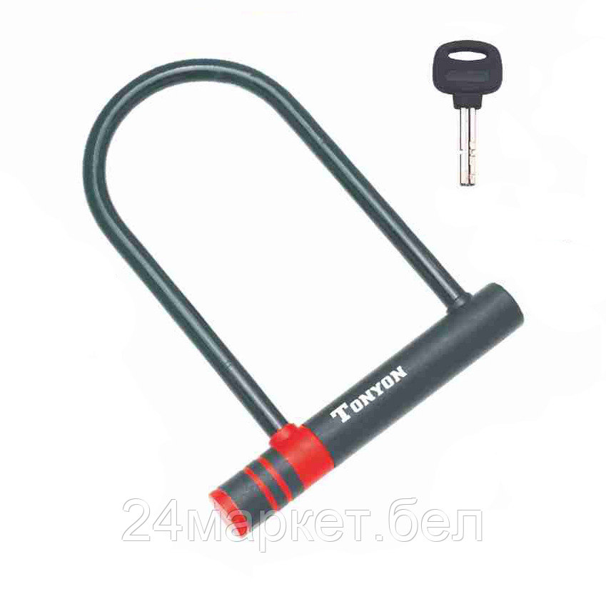 Замок велосипедный ø12мм х 145мм х 210мм, TY301B-21 TONYON