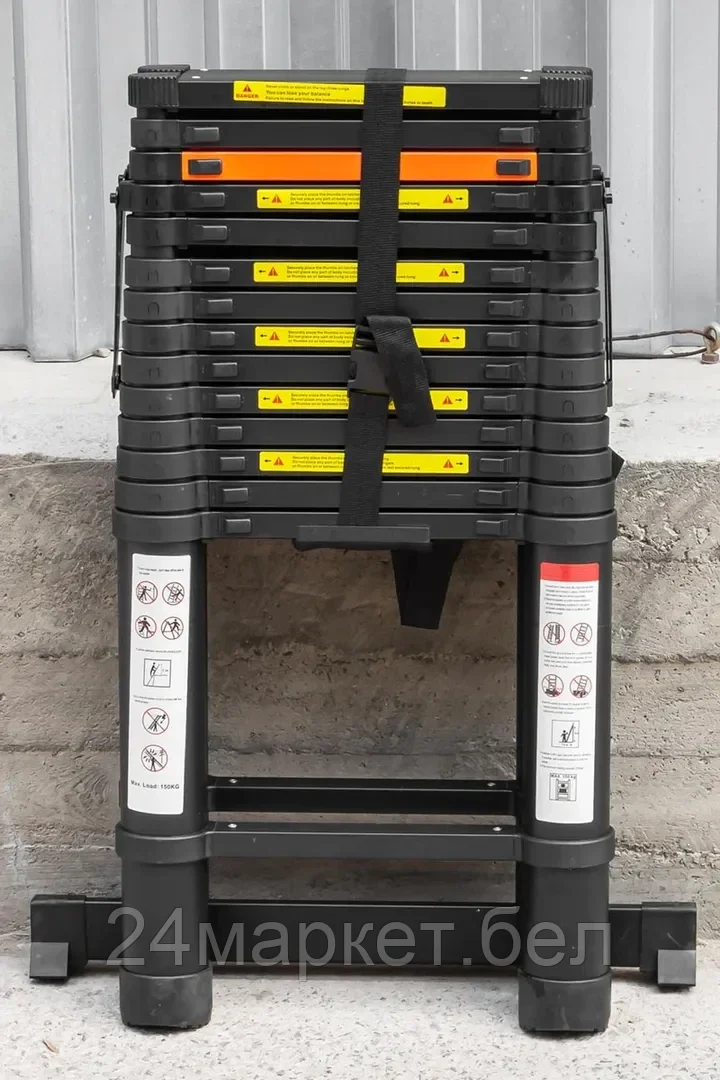 Стремянка телескопическая алюм. бытовая 4.4м (15+15 ступ.) Rock FORCE RF-UP440-2