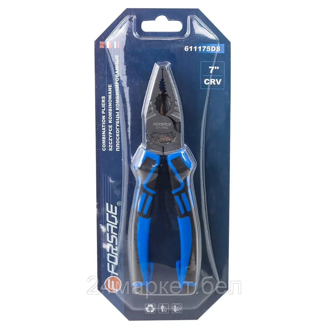 Плоскогубцы комбинированные 175мм Forsage F-611175DS