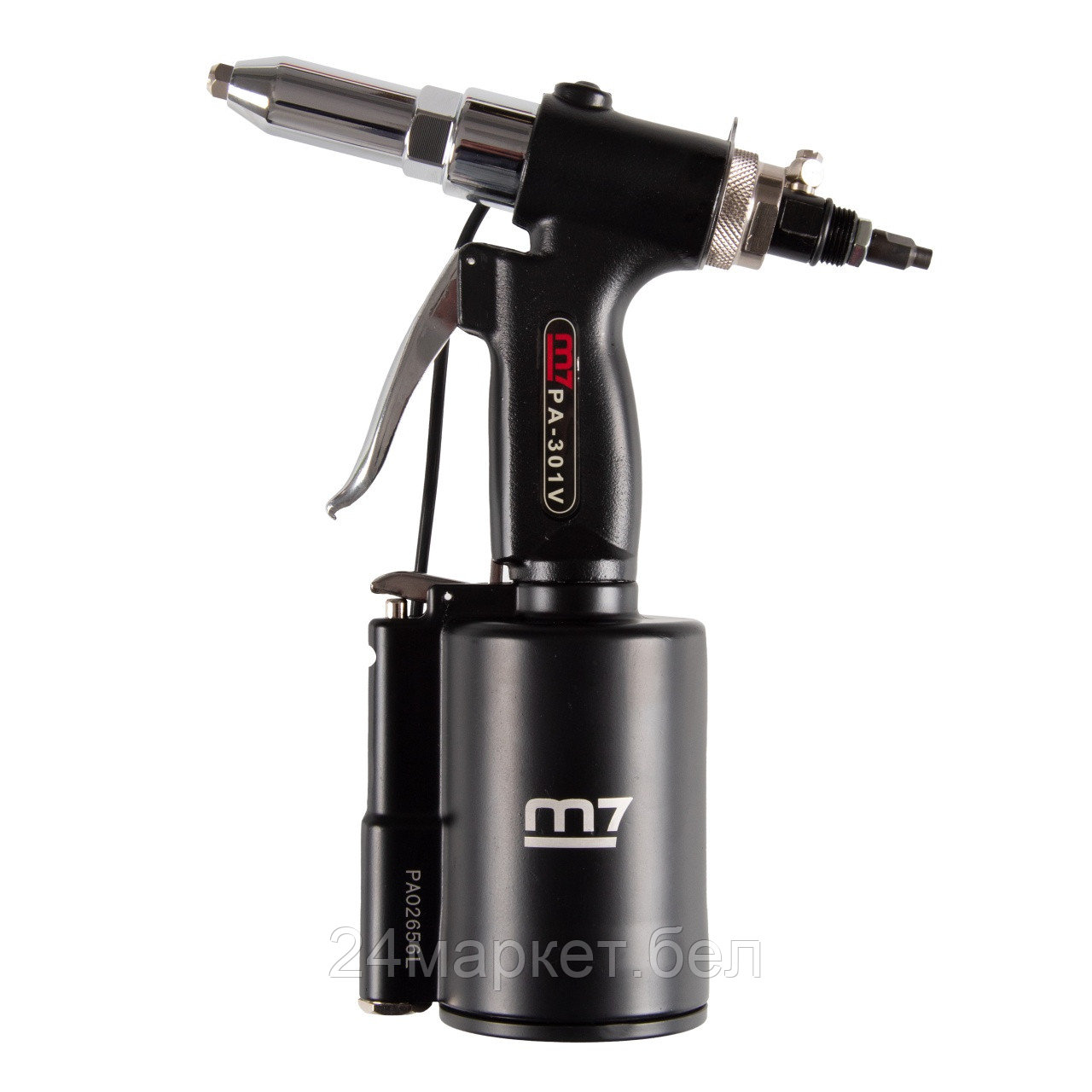 MIGHTY SEVEN PA-301V MIGHTY SEVEN Пневмогидравлический заклепочник для заклепок диаметром 2,4 до 4,8 мм, пневмоудержание заклепки