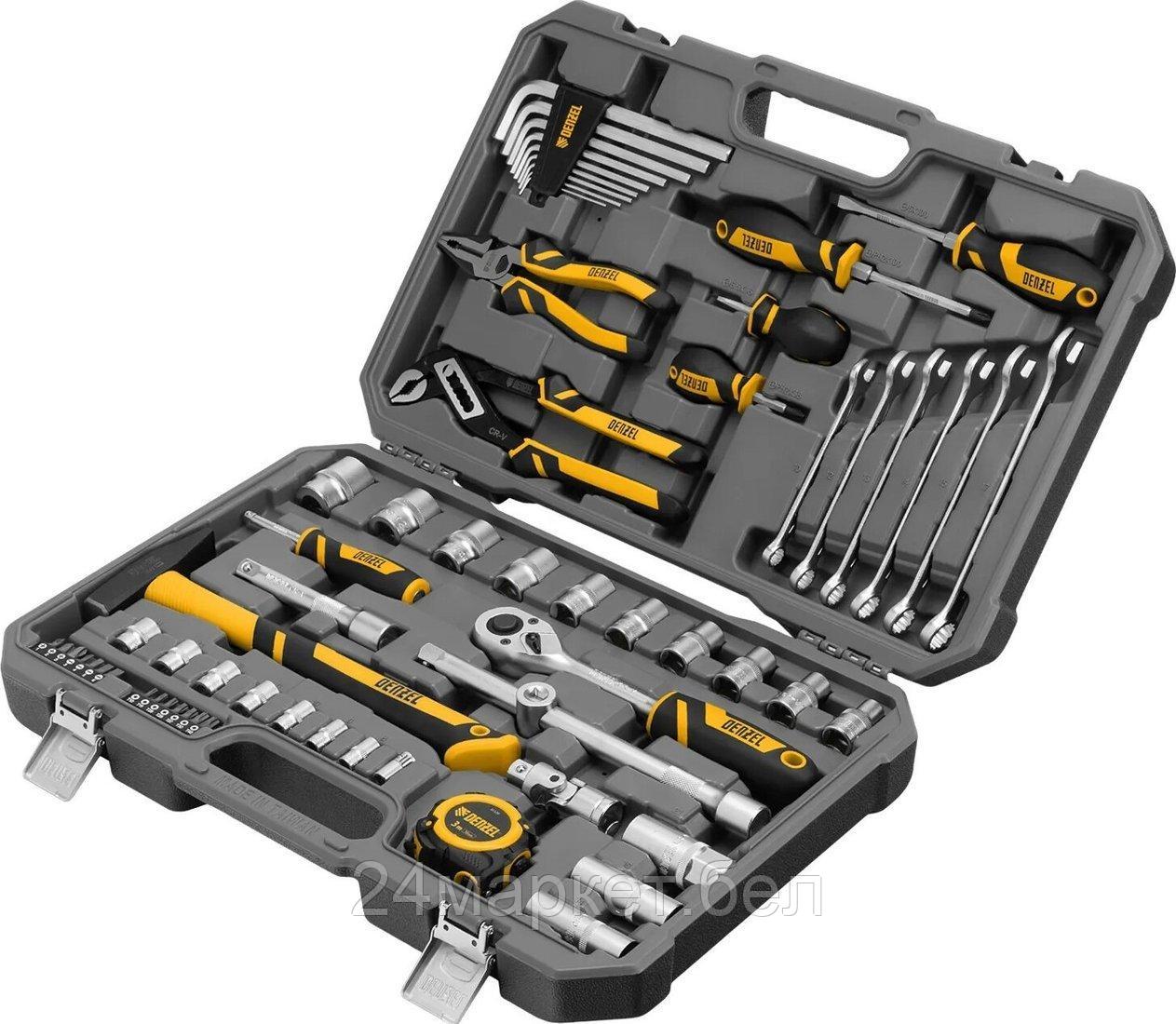 Набор домашнего мастера Denzel 15801 (64 предмета)