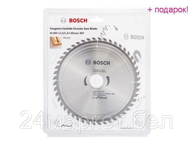 BOSCH Китай Диск пильный 190х30 мм 48 зуб. по дереву ECO WOOD BOSCH (твердоспл. зуб)