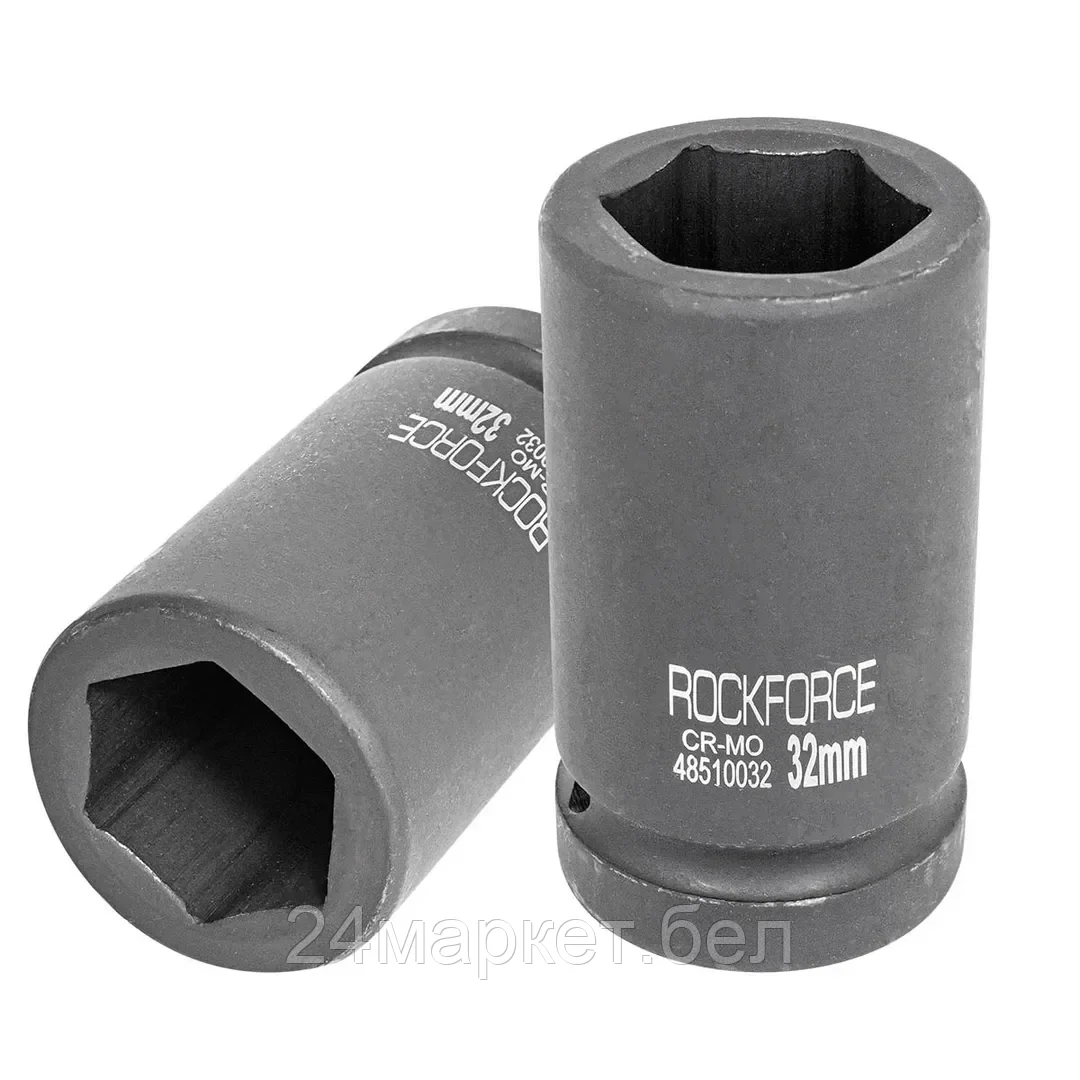 Rock FORCE Головка ударная глубокая 32мм 1" 6гр. Rock FORCE RF-48510032
