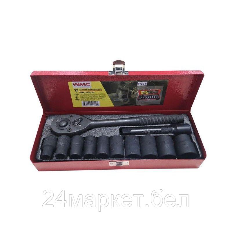 WMC TOOLS Набор инструментов ударных 12пр. 1/2" (6гр.)(10-24мм) WMC TOOLS 4122-5