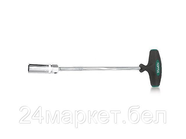 Ключ свечной T-обр. 350мм с магн. шарнирной головкой 21мм TOPTUL CTFB2135