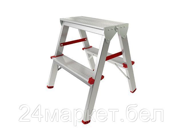 PRO STARTUL Россия Лестница-стремянка алюм. двухсторонняя 44 см 2 ступ. 1,9кг PRO STARTUL (ST9941-02)
