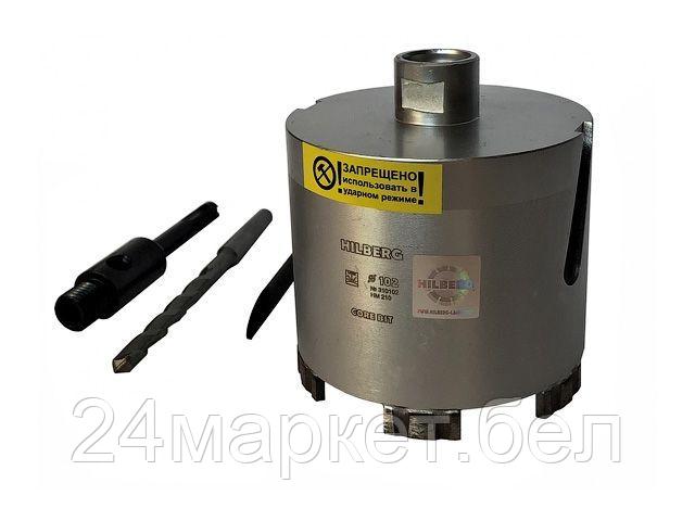 HILBERG Беларусь Коронка алмазная d 112 мм железобетон HILBERG LASER (сухое сверление)