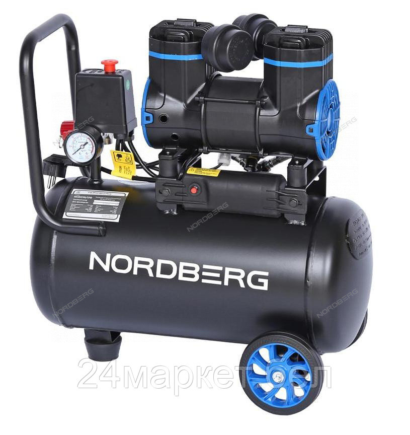 NORDBERG NCEO10/170 Компрессор безмасляный 220 В, ресивер 18 л, 170 л/мин