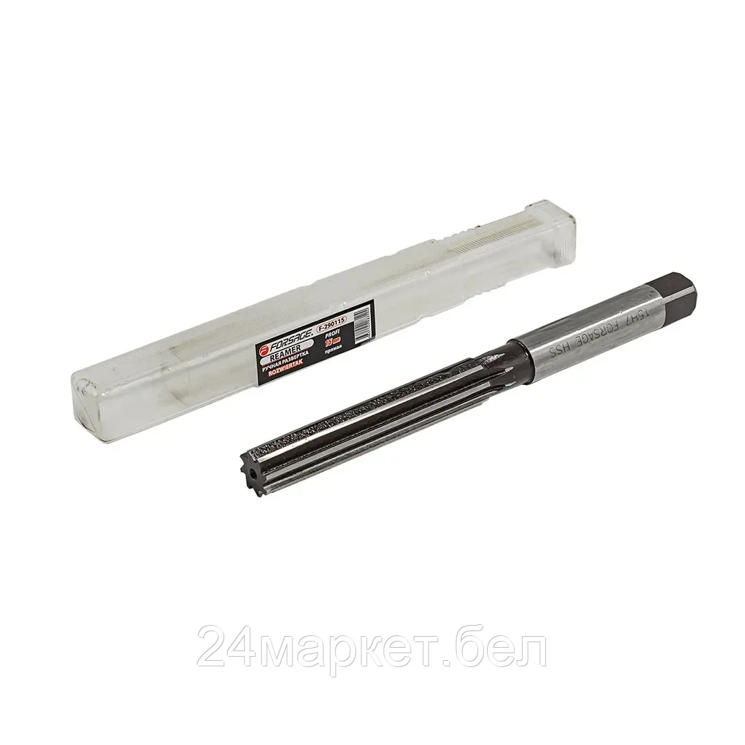 FORSAGE Ручная развертка (прямая) 15мм, в пластиковом футляре Forsage F-290115