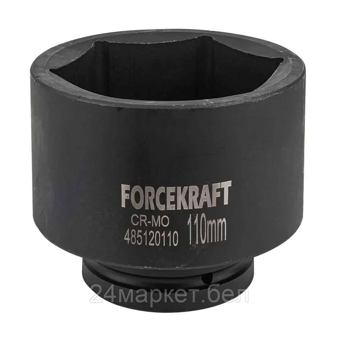 FK-485120110 FORCEKRAFT Головка ударная глубокая 1", 110мм (6гр.)