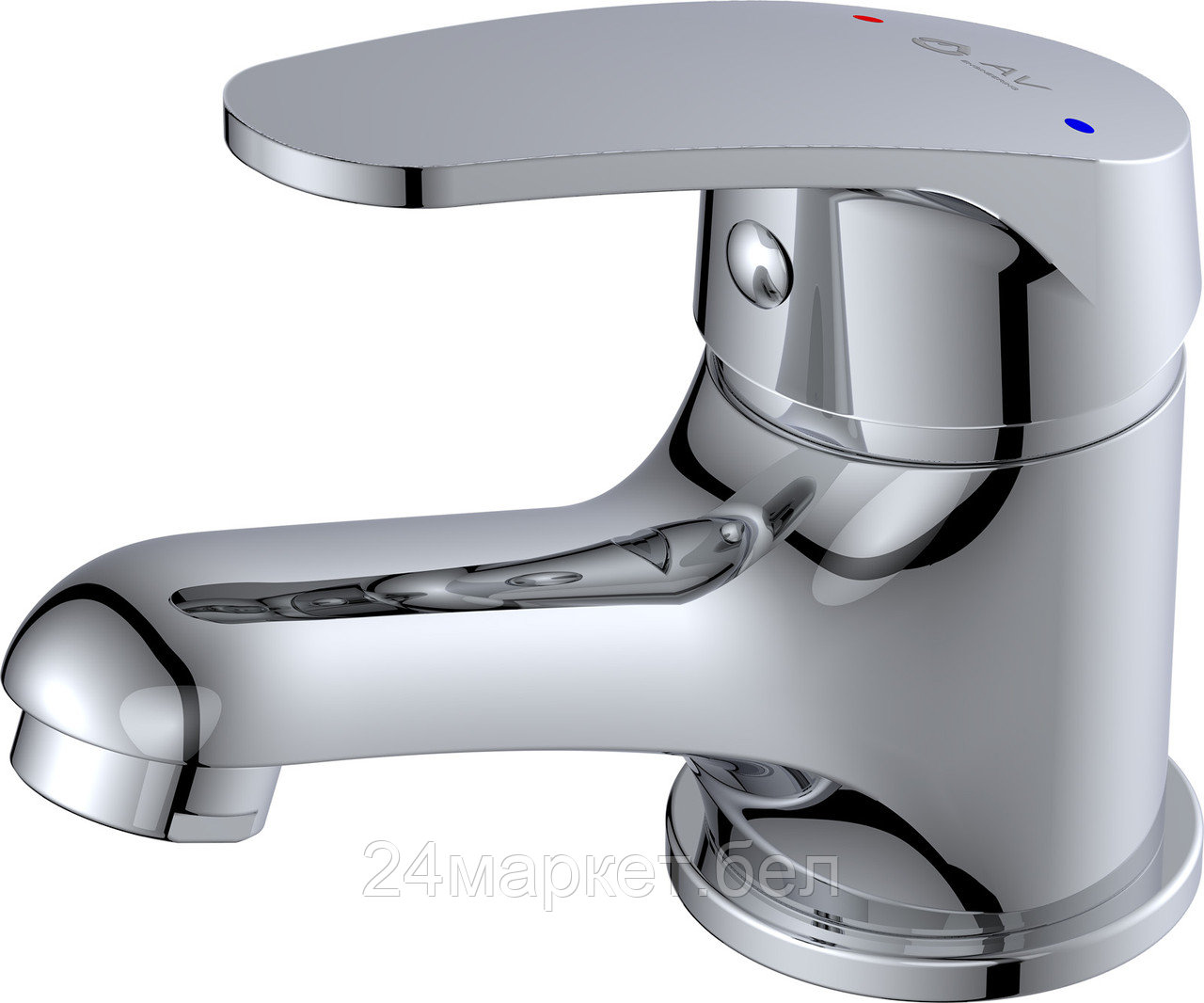 Смеситель для умывальника (Lt) D40, серия ROM AV Engineering (Короткий излив, длина 109 мм, высота 64 мм, монолитный) AVROM1-A100-110