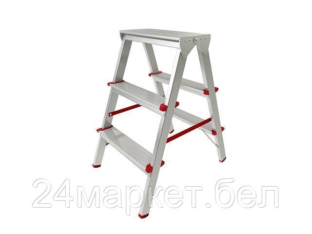 PRO STARTUL Россия Лестница-стремянка алюм. двухсторонняя 66 см 3 ступ. 2,6кг PRO STARTUL (ST9941-03)